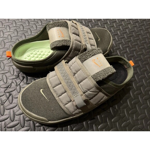 New Nike Offline Mule Slides Mens Army Olive Green Sz 13 CT2951-300 N.354 - Picture 2 of 7